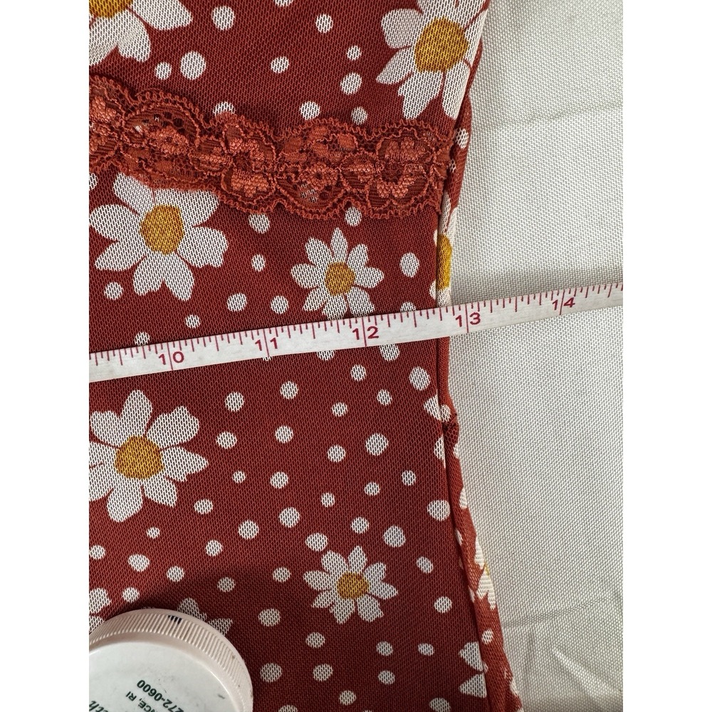 Nobo Babydoll Mesh Daisy Floral Mini Dress Small Festival Hippie Cottage Beachy - Picture 8 of 9
